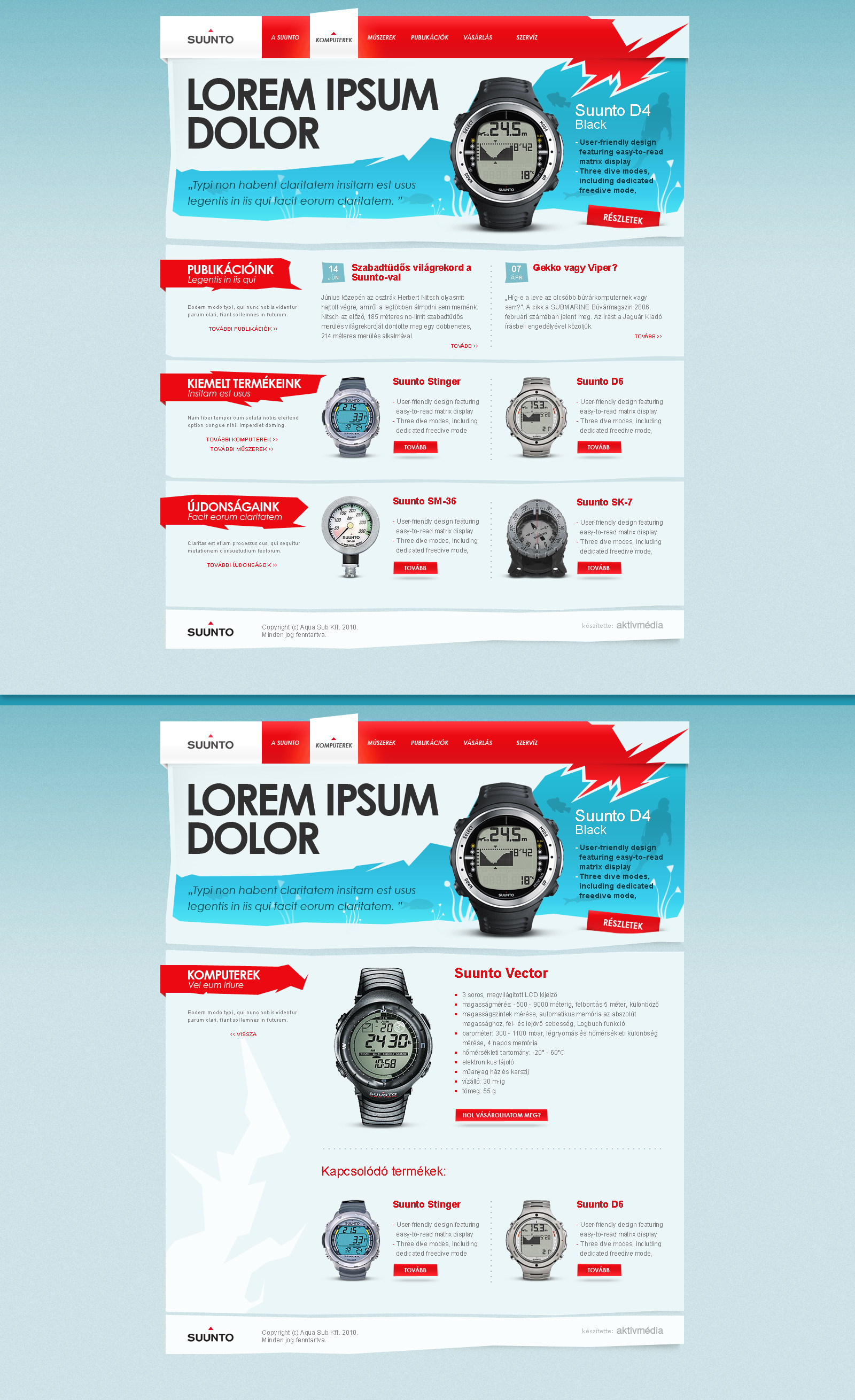 Diving watch promotion site