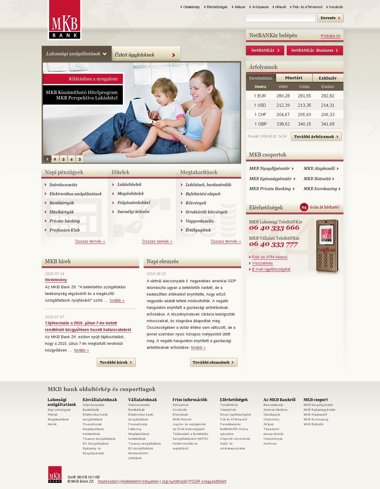 MKB Bank site redesign version