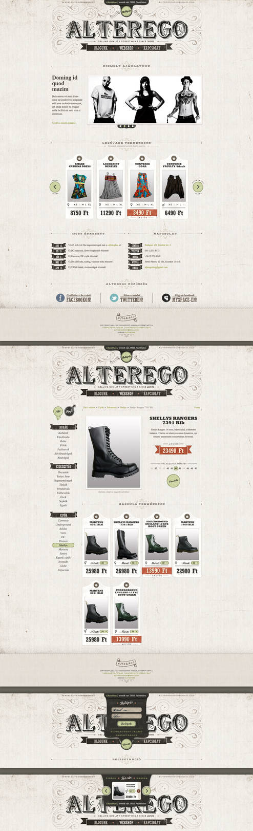 Alteregoshop redesign by floydworx
