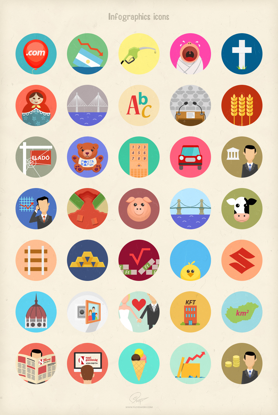 Infographics icons