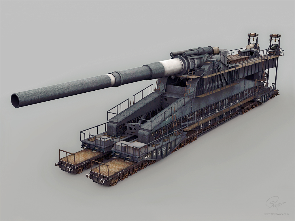 Dora railway artillery by floydworx on DeviantArt