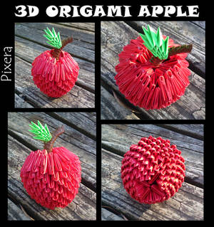 3D Origami Apple