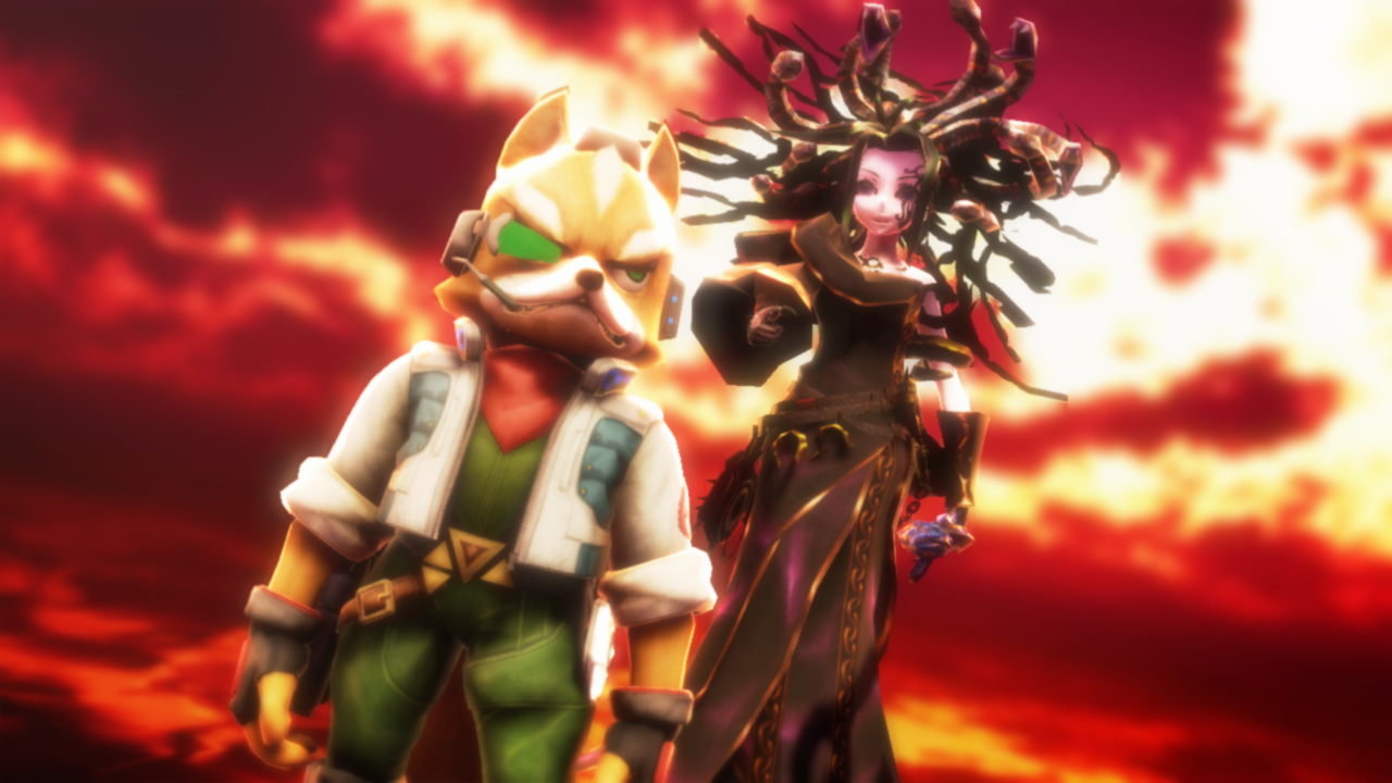 (Raycast Shader MMD) Medusa vs Fox