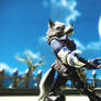 (MMD SSBU) Wolf O'Donnell Howling at the Full Moon