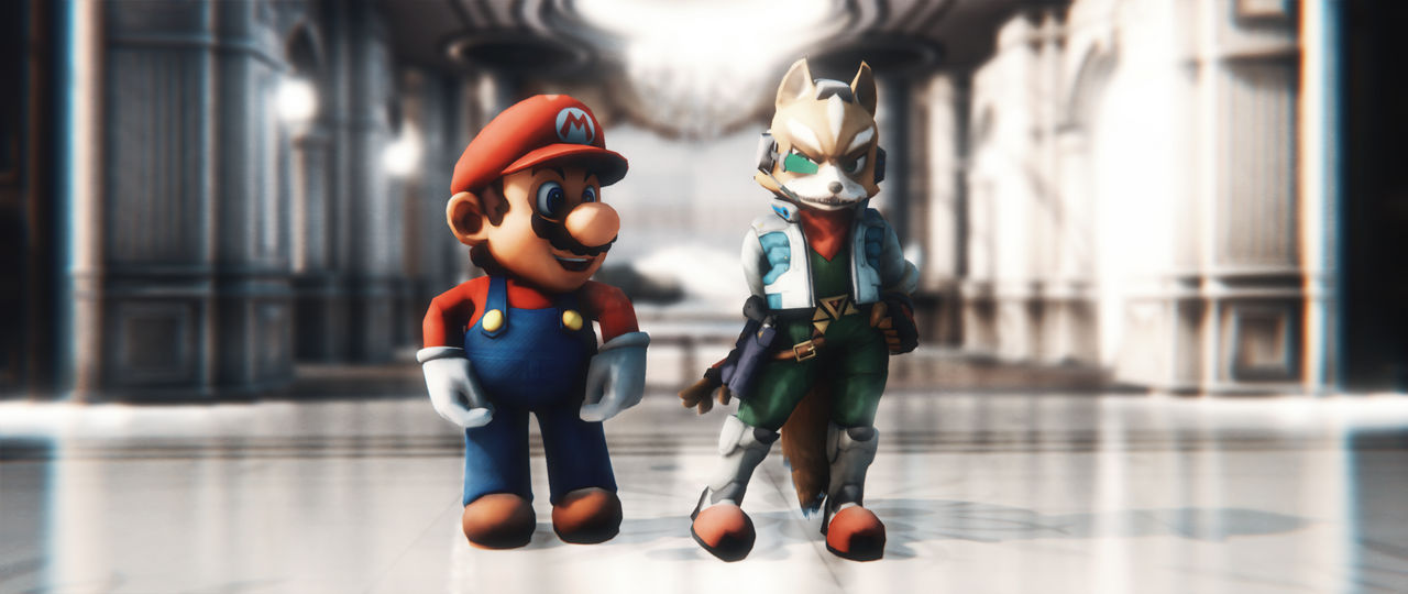 (MMD x SF x SMP) Fox meets Mario