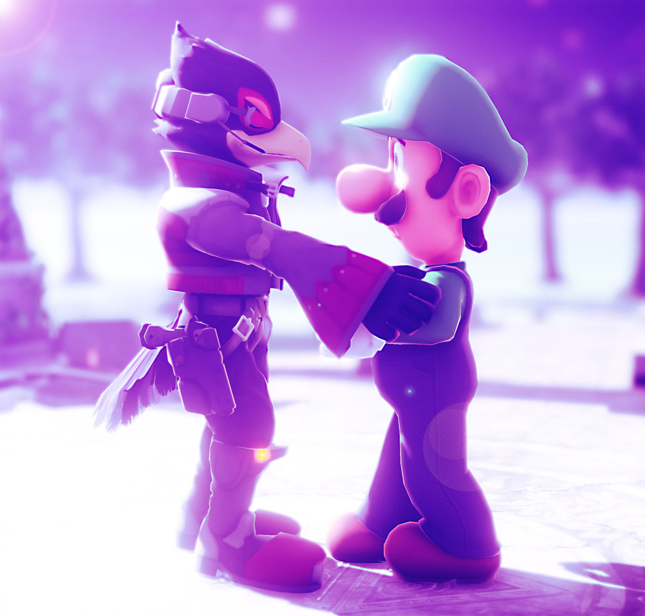 MMD - Falco Oscuro y Luigi