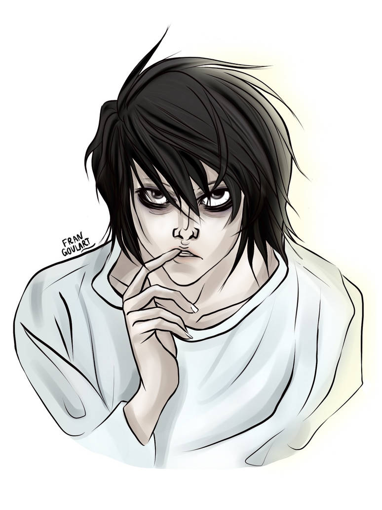 Deviantart La Note L (Death Note) by frangoart on DeviantArt