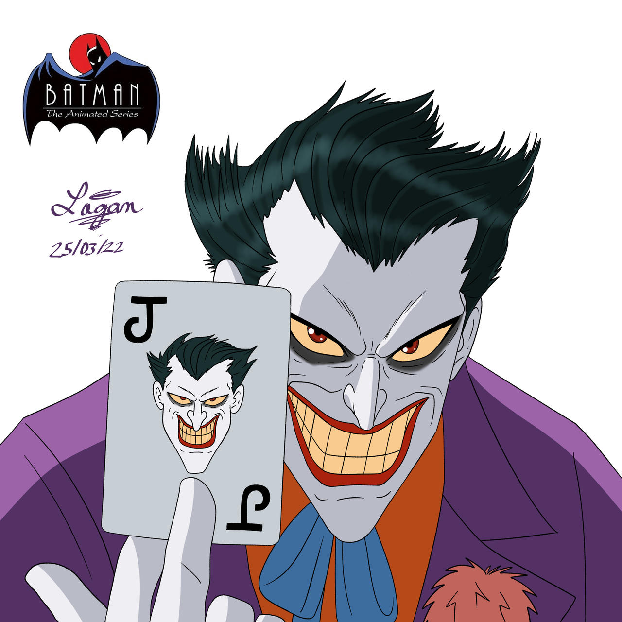 Joker / Batman Animated Series Fan Art by GabeLogan3D on DeviantArt