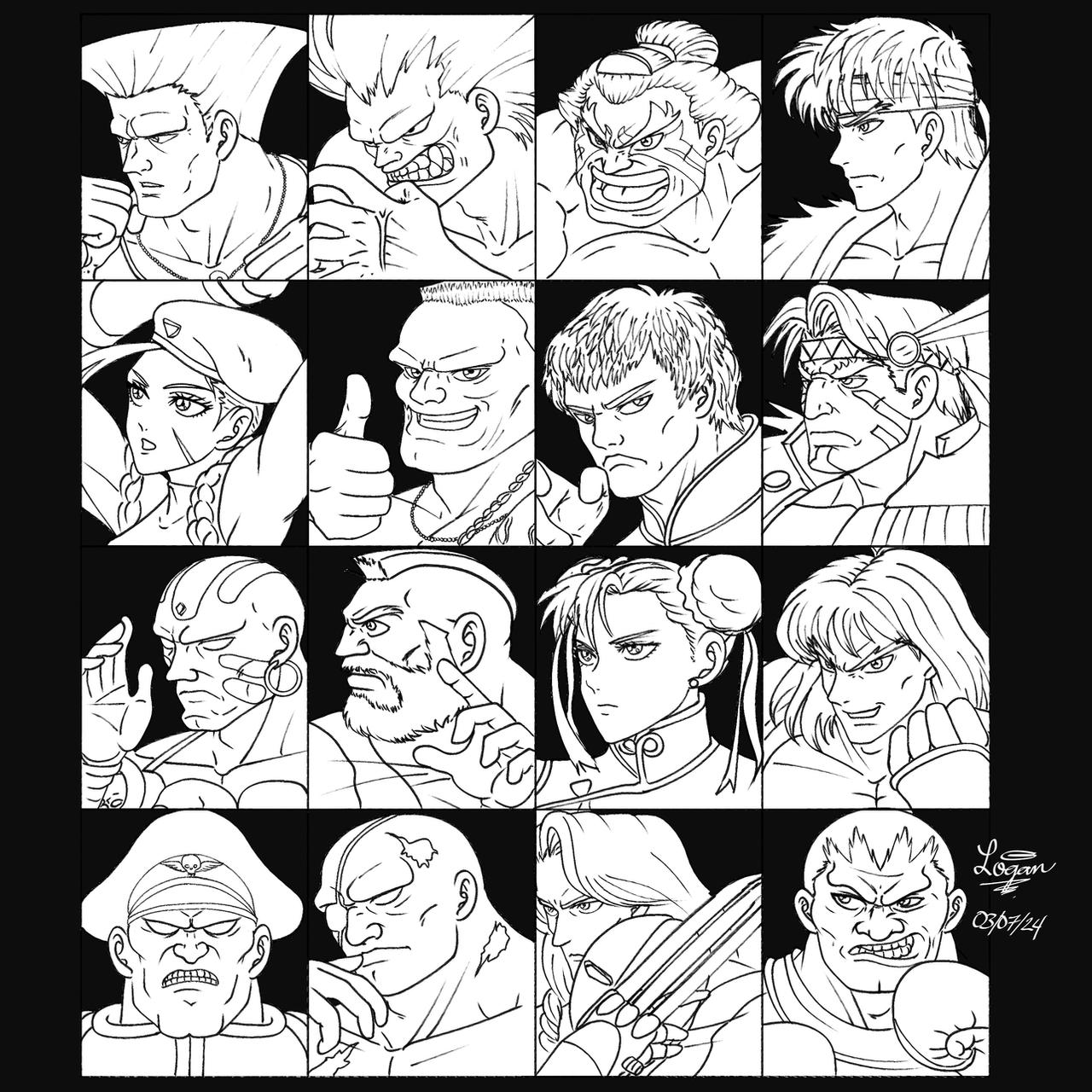 Ssf2t Roster Super Street Fighter 2 Roster by GabeLogan3D on DeviantArt