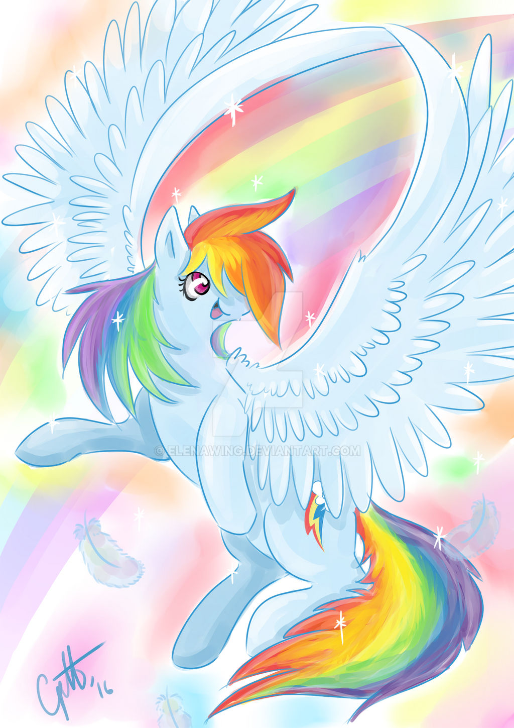 Rainbow Dash rainbow sparks