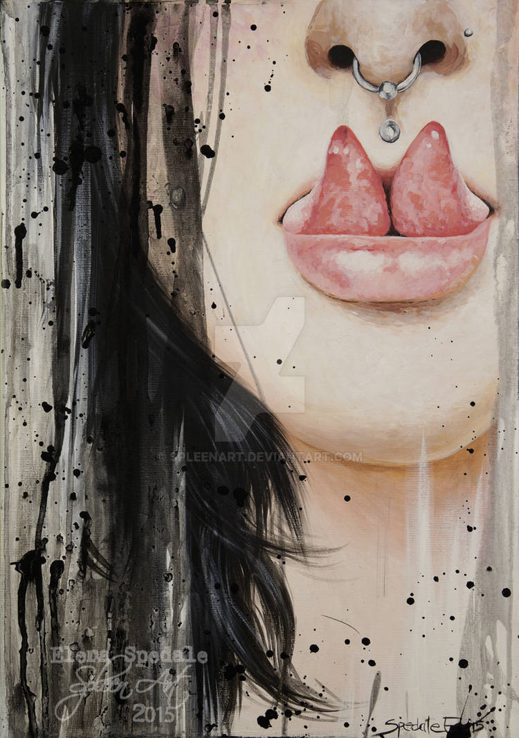 Split tongue by SpleenArt Split tongue by SpleenArt