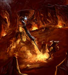 Melkor vs Fingolfin by Jossand