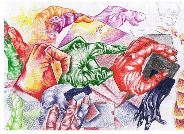 Hands Overlap by Oasuke on DeviantArt