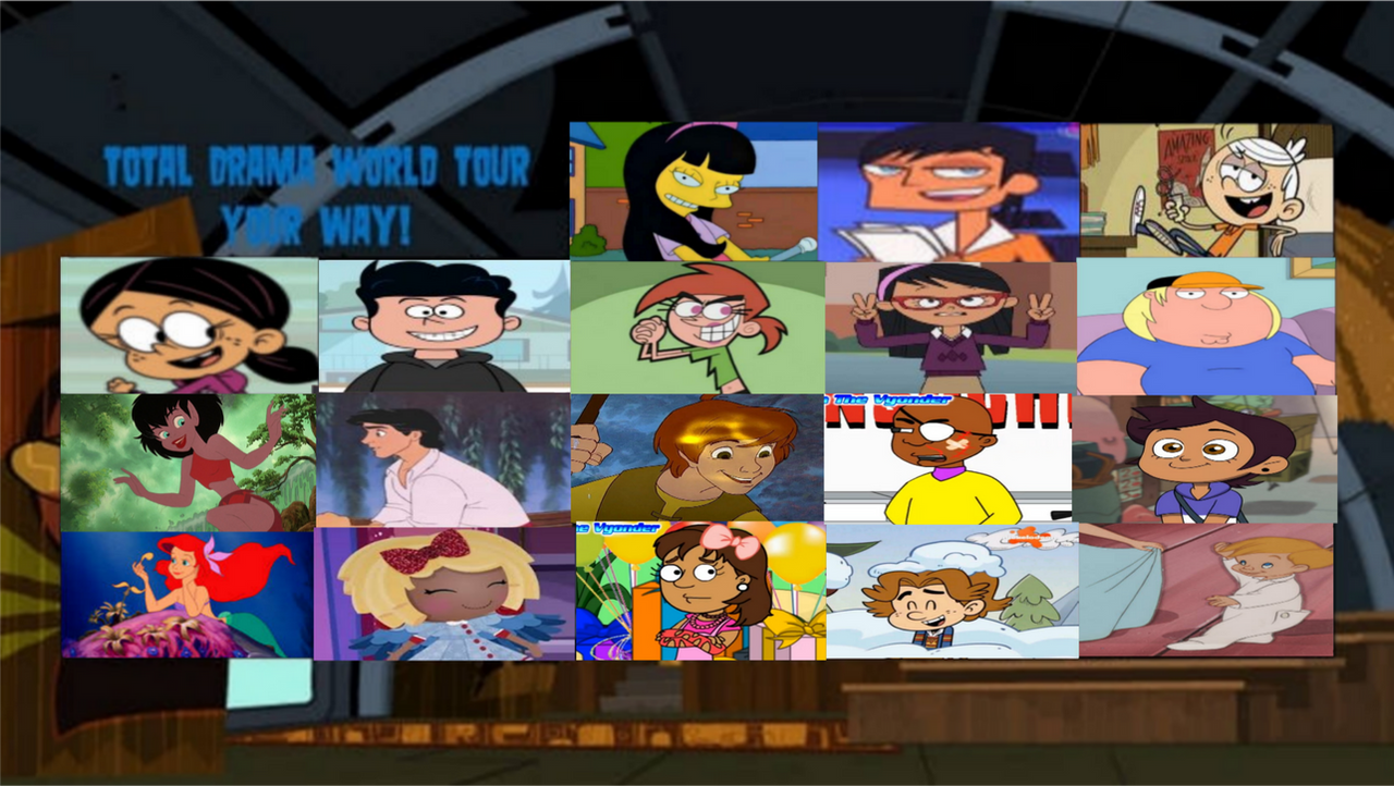 Tdi Cartoon Restyle Total drama cartoon world tour (my way) by Princesscandycake2 on DeviantArt