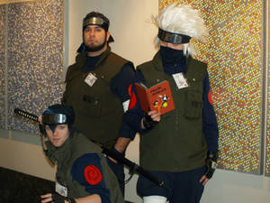 Asuma, Hayate, and Kakashi