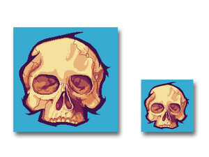 Pixel art Skull