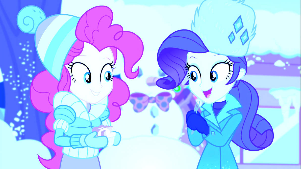 Snow Rarity Deviantart Pinkie Pie And Rarity Frozen In Ice by ConorLordOfCreation on DeviantArt