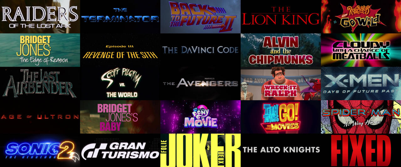25 Random Movies At Once by ConorLordOfCreation on DeviantArt