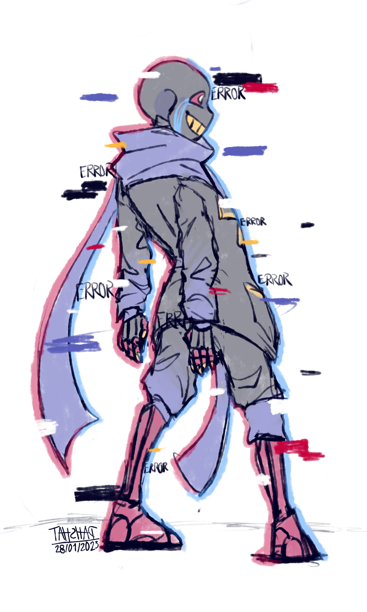 Sketch! ERROR Sans by VillainNumber2 on DeviantArt