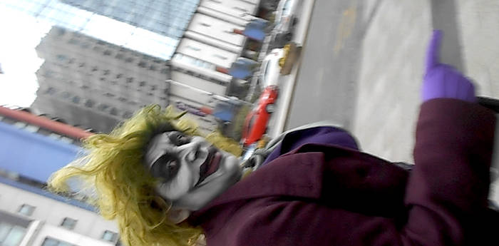 Joker Face Paint Cardiff ComicCon 2014 2