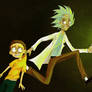 Rick and Morty runnin' around