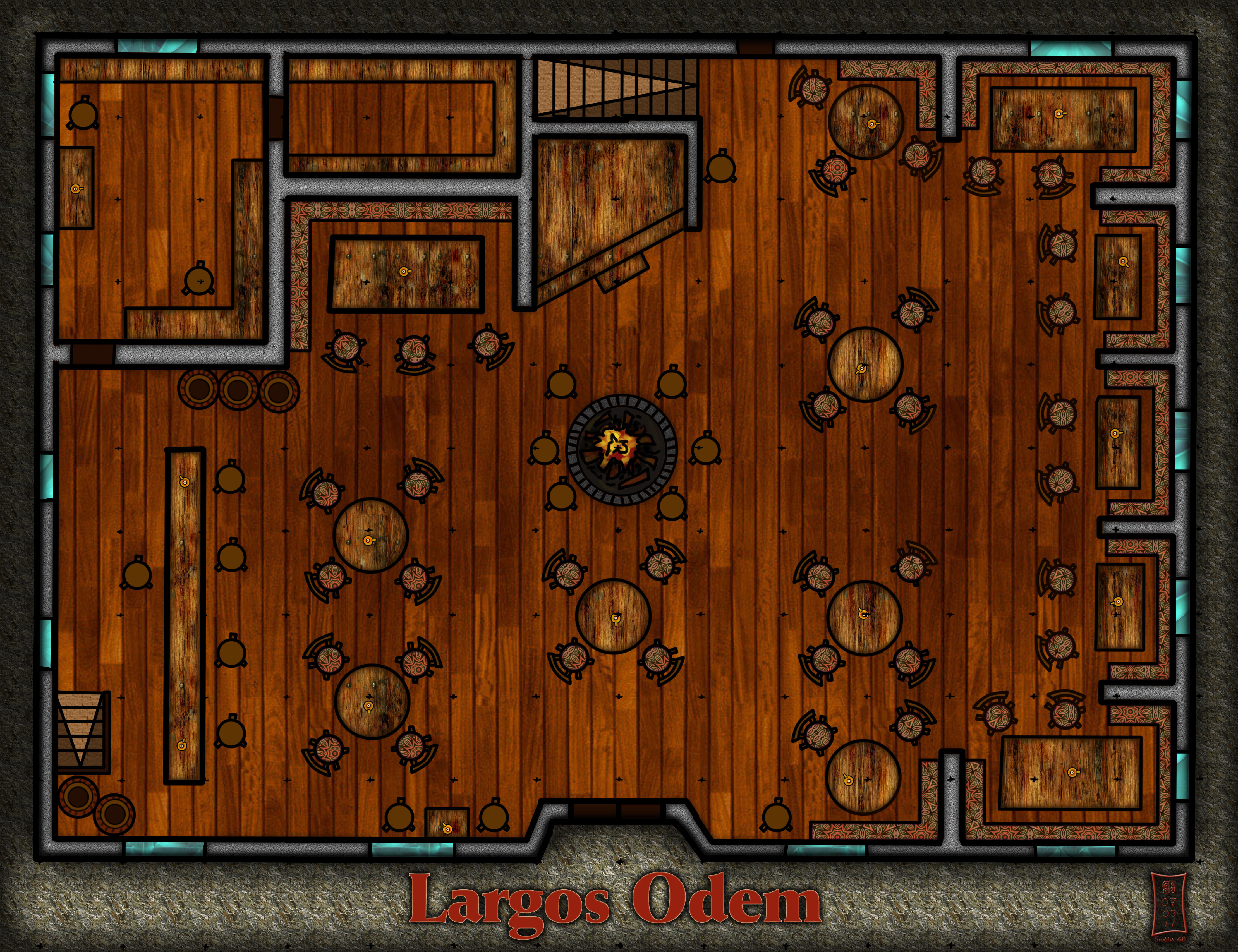 Largo's Odem Tavern Floorplan