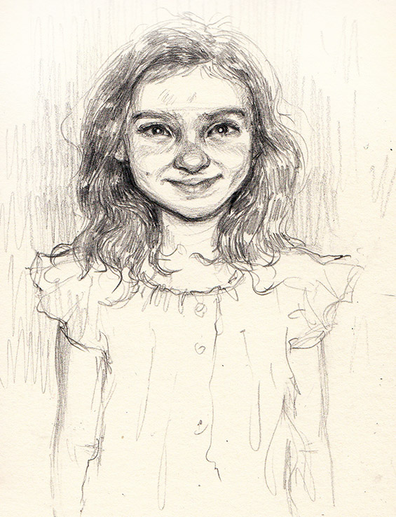 A little portrait of a little girl