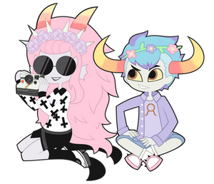 Pastel Goth Tavros Nitram and Feferi Peixes