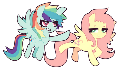 MLP FiM : Rainbow Dash and Fluttershy