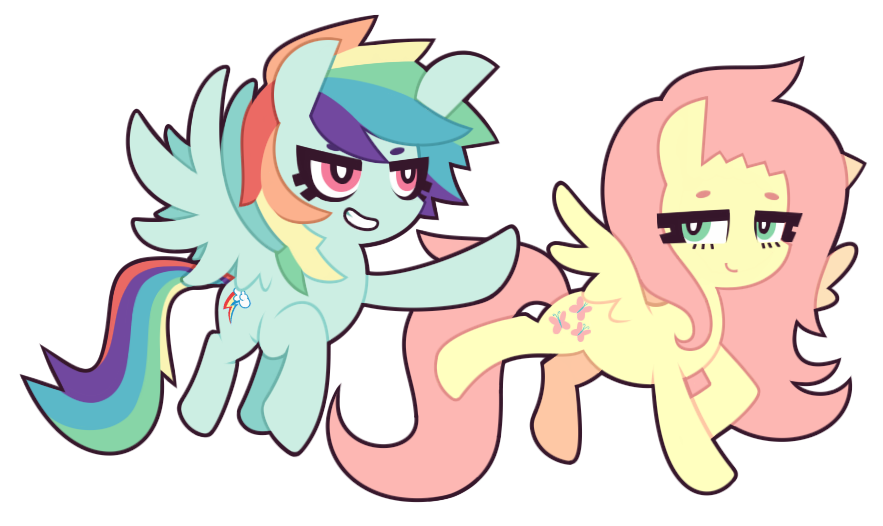 MLP FiM : Rainbow Dash and Fluttershy