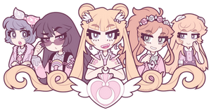 Pastel Sailor Moon cuties