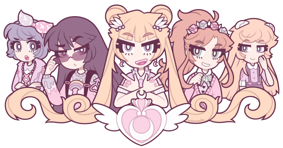 Pastel Sailor Moon cuties