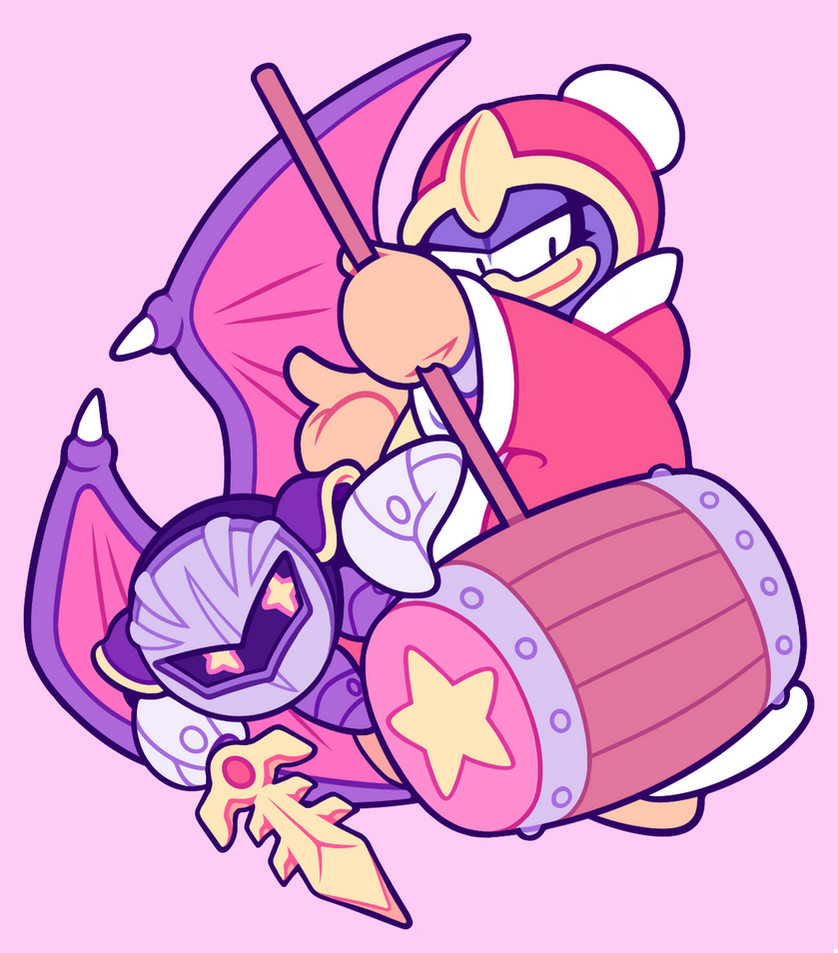 Kirby: Meta Knight and King Dedede by nekozneko on DeviantArt