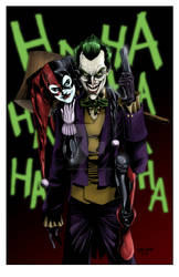 Joker and Harley colored