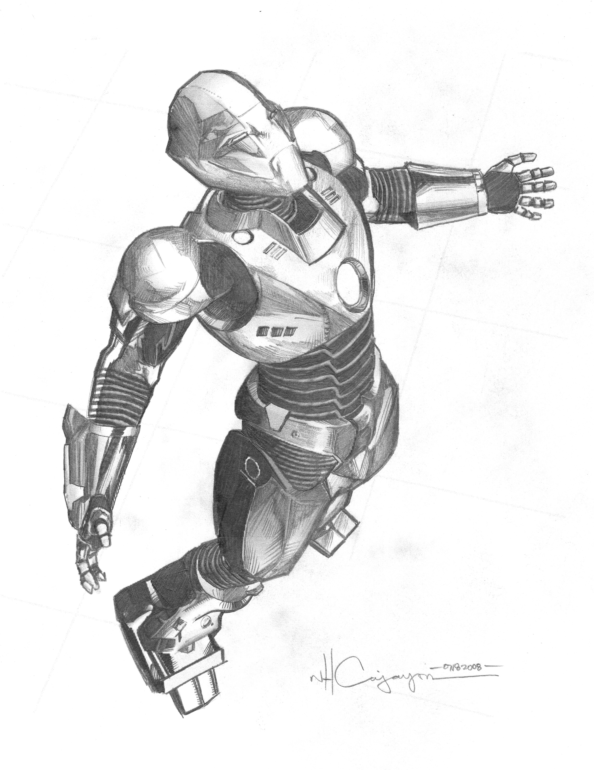 Ultimate Iron Man Pencil 5