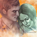 Katniss and Peeta by JabberjayArt