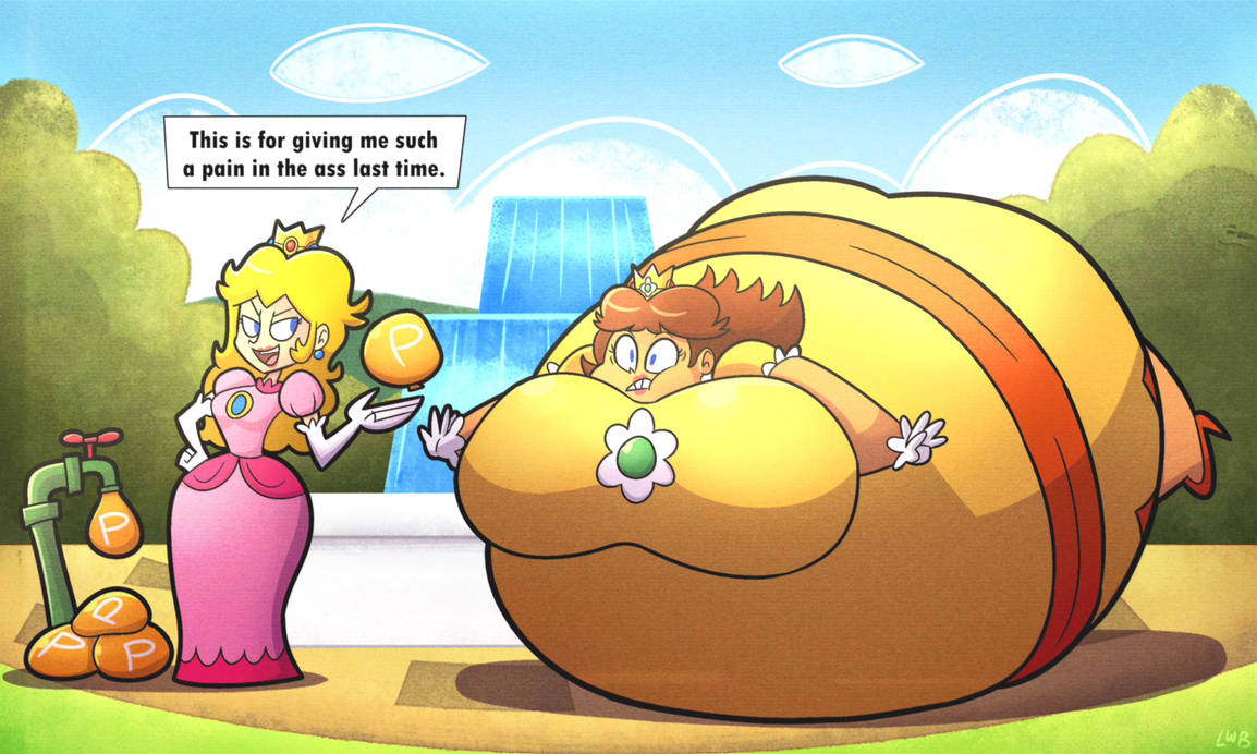 Daisy gets freakin' inflated by LWB-After-Dark on DeviantArt 