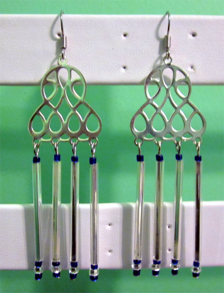 Blue Windchime Earrings