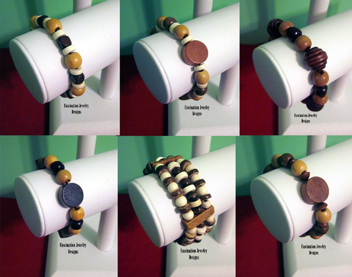 Wooden Stretch Bracelets