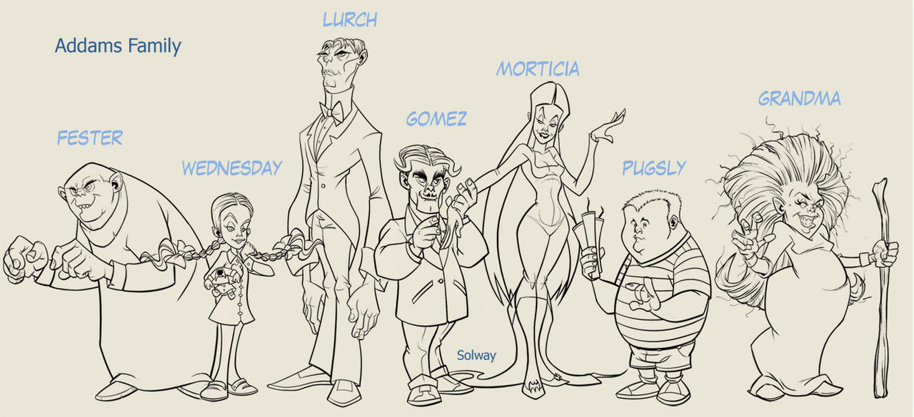 Morticia Addams Coloring Pages  La Famille Addams  Halloween