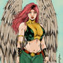 Hawkgirl Colored