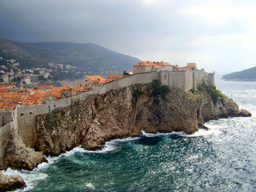 Cliff face stock - Dubrovnik