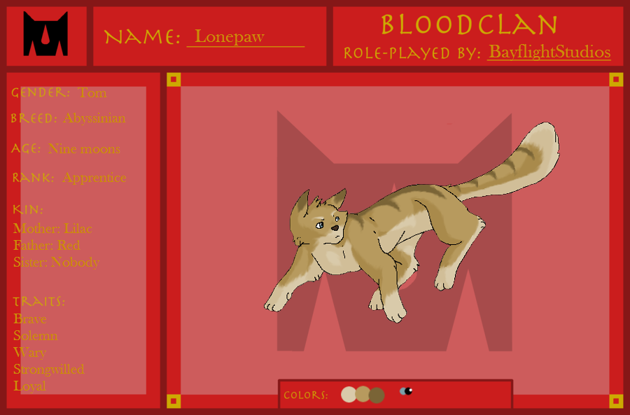 Lonepaw of BloodClan