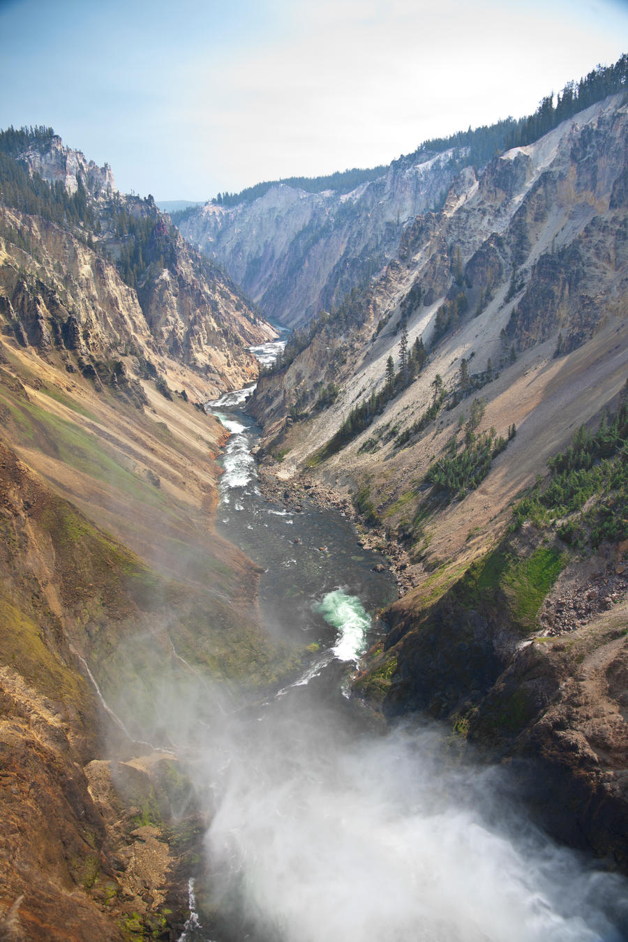 Grand Canyon of the Yellowstone from Lower Falls