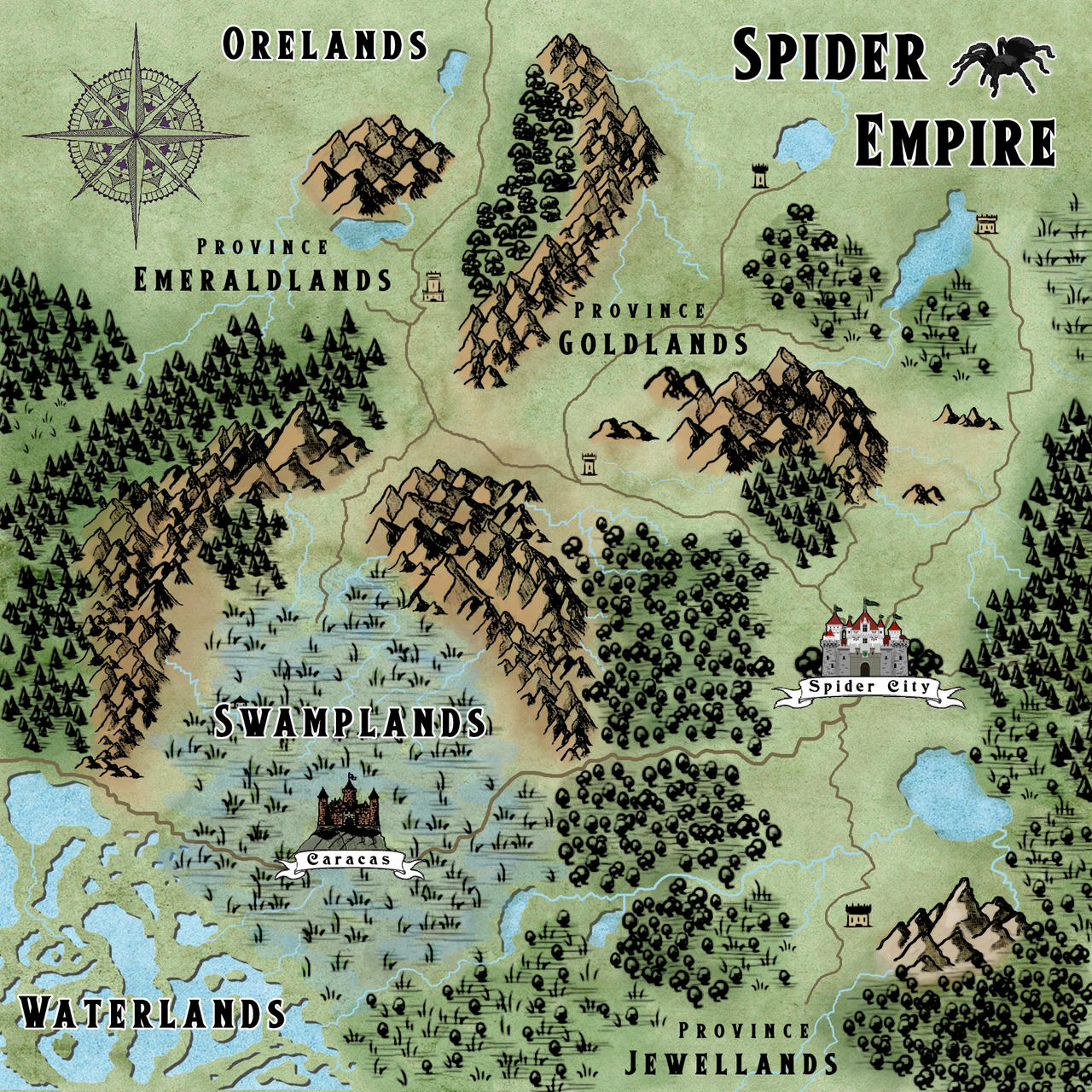 Spider Riders Map Map for SPIDER in English by AomaSade on DeviantArt