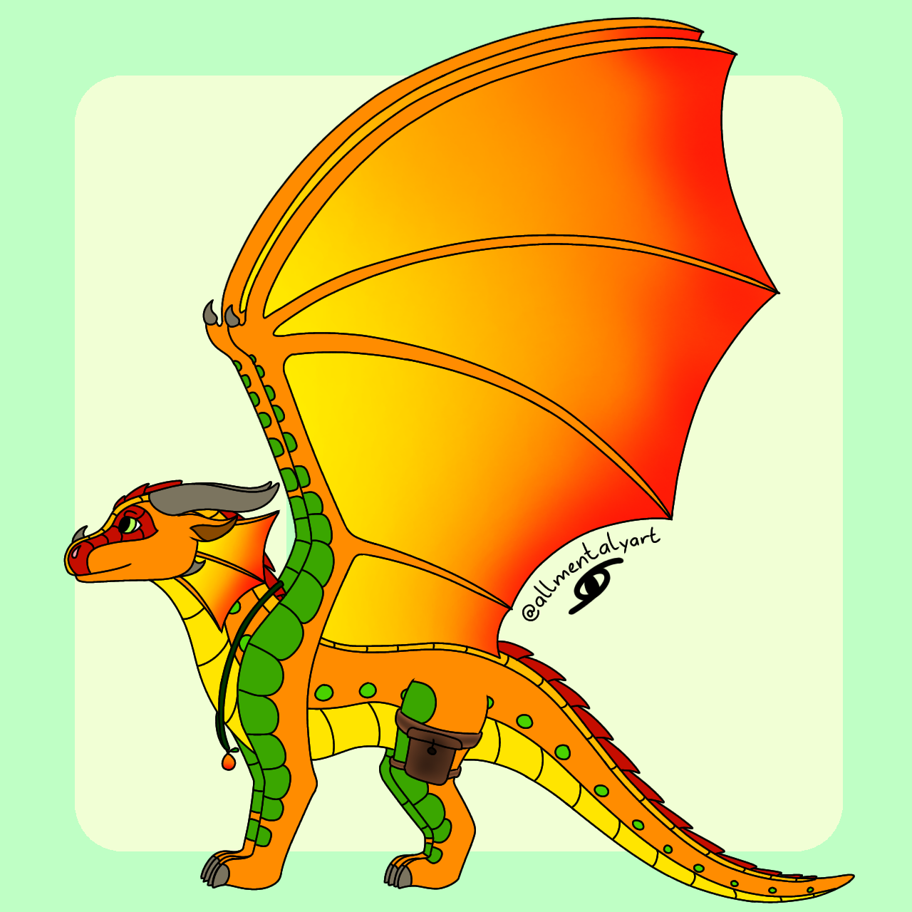 Rainwing adopt (Keeping) by Allmentalyart on DeviantArt