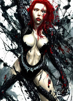 Venom defeats Black Widow