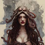 Kat Dennings controlled by the tentacle monster