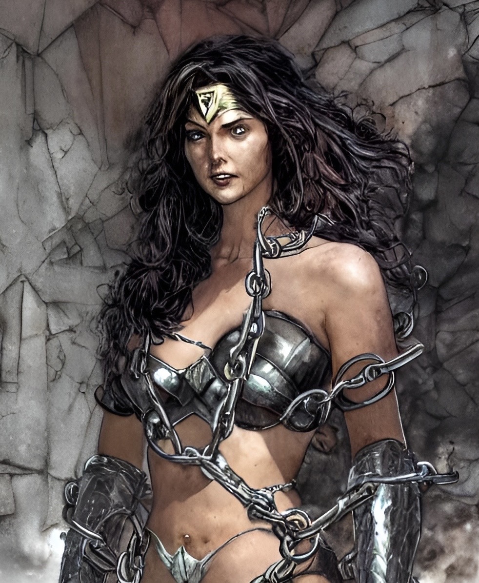 Wonder Woman in Chains by Jeffach on DeviantArt