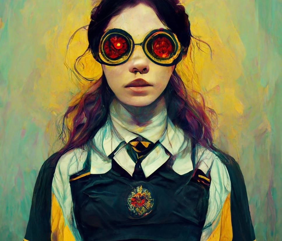 Hogwarts Student Wearing Enchanted Glasses by Fortunadoe on DeviantArt